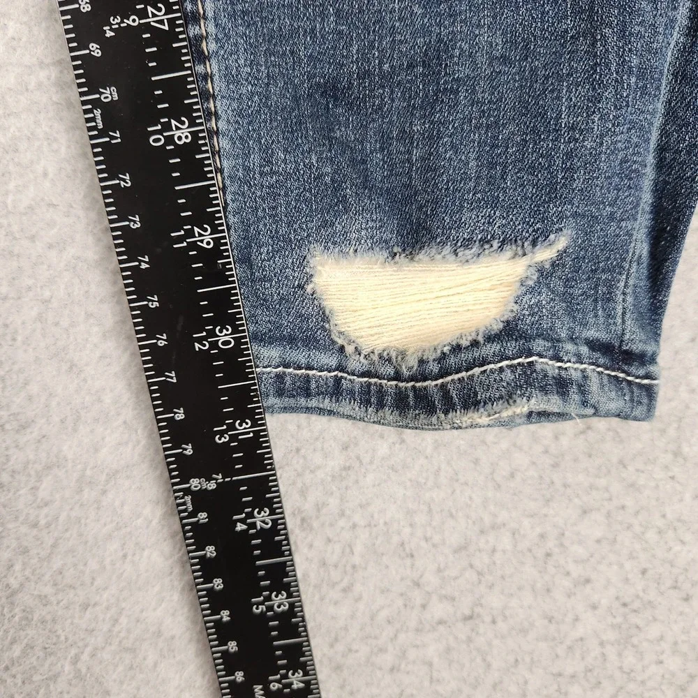 Departwest Trouper Skinny Jeans Mens 30R Blue Denim Slim Fit Low Rise Distressed